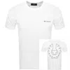 Belstaff Relaxed Fit Border T Shirt White In White