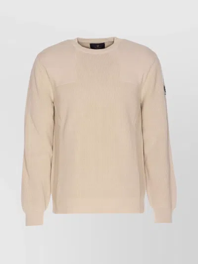 BELSTAFF RIBBED CREWNECK SWEATER LONG SLEEVES