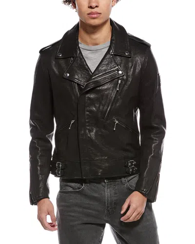 Belstaff Rider Leather Jacket In Black