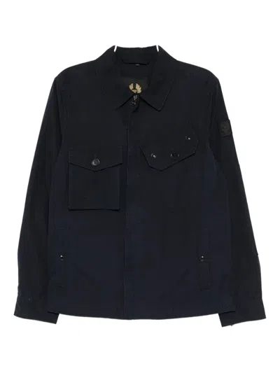 Belstaff Rig Flap-pocket Shirt Jacket In Black