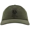 Belstaff Ripple Shell Cap True Olive Green In Green