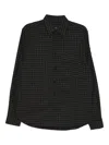 Belstaff Scale Checked Shirt In Black