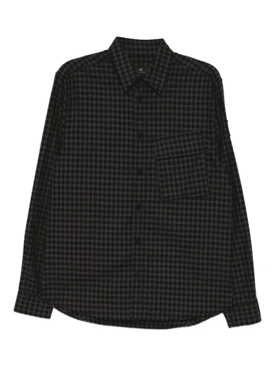 Belstaff Scale Checked Shirt In Black