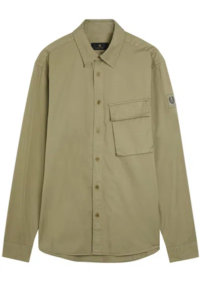 Belstaff Scale Cotton Shirt In Green