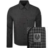 Belstaff Scale Long Sleeved Shirt Black In Black