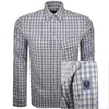 Belstaff Scale Long Sleeved Shirt Blue In Blue