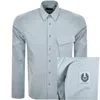 Belstaff Scale Long Sleeved Shirt Blue In Blue