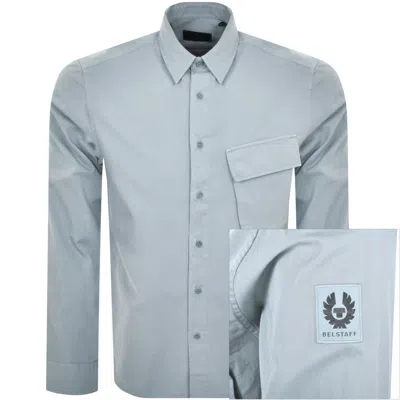 Belstaff Scale Long Sleeved Shirt Blue