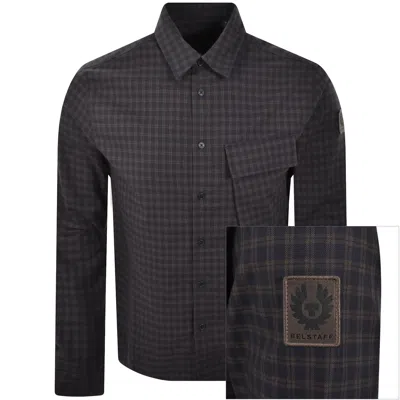 Belstaff Scale Long Sleeved Shirt Brown In Multi
