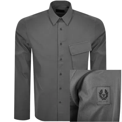 Belstaff Scale Long Sleeved Shirt Grey In Gray