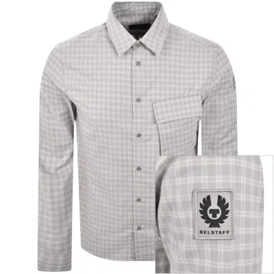 Belstaff Scale Long Sleeved Shirt Grey In Gray