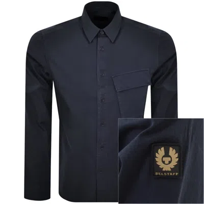 Belstaff Mens Tourer Overshirt In Black Mens Clothing In Black Fabric