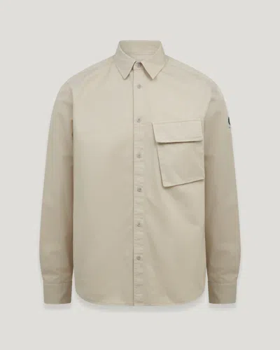 Belstaff Scale Shirt In Stone Beige