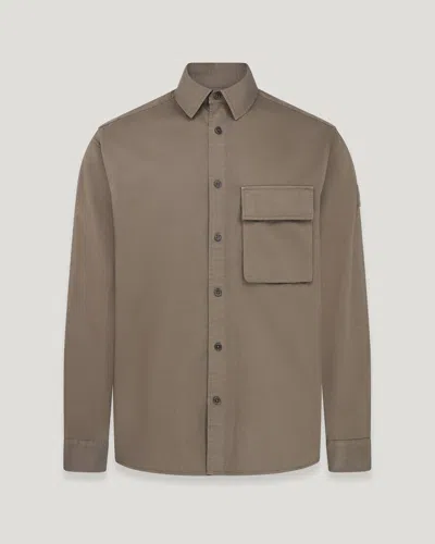 Belstaff Scale Shirt In Surplus Green