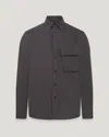 Belstaff Scale Shirt In Washed Black