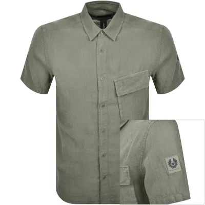 Belstaff Scale Short Sleeved Shirt Green