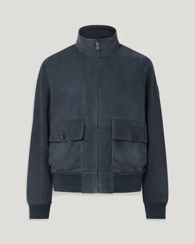 Belstaff Seaway Jacket Flyweight Suede In Black