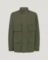 Belstaff Fieldmaster Utility Jacket Adjustable Cuffs In Army Olive