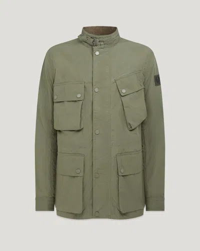 Belstaff Service Fieldmaster Jacket In Surplus Green