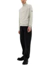 Belstaff Zip Sweater Textured Knit In Beige