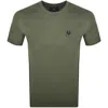 Belstaff Short Sleeve Logo T Shirt Olive