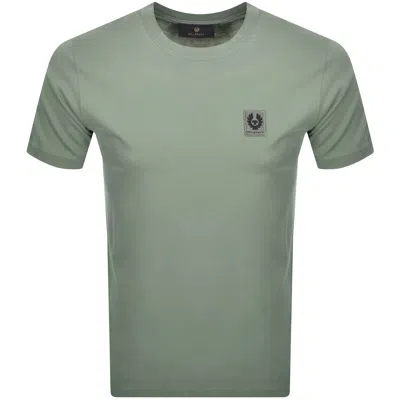 Belstaff Short Sleeve Logo T Shirt Sage Green