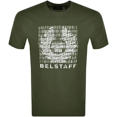 Belstaff Short Sleeve Match T Shirt Green