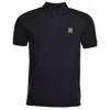 Belstaff Logo Cotton Piquet Polo In Black