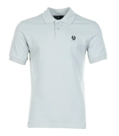 Belstaff Short Sleeve Polo Shirt Dark Quarry Blue