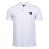 Belstaff Short Sleeve Polo T-shirt In White