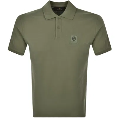 Belstaff Short Sleeve Polo T Shirt Green