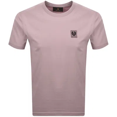 Belstaff Short Sleeve T Shirt Pink In Neutral