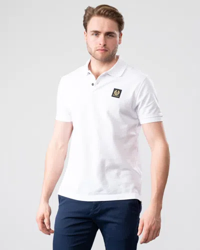 Belstaff Short Sleeved Mens Polo In White
