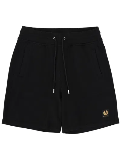 Belstaff Shorts With Logo In Black