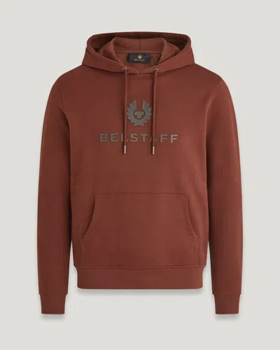 Belstaff Signature Hoodie In Deep Copper