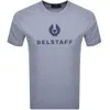 Belstaff Signature T Shirt Blue Flint In Blue
