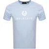 Belstaff Man T-shirt Sky Blue Size Xl Cotton In Blue