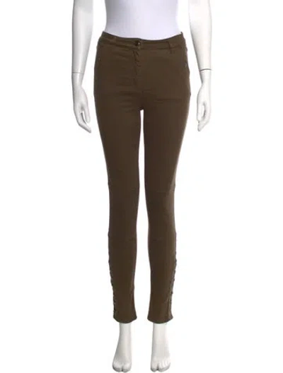 Pre-owned Belstaff Skinny Leg Pants In Brown