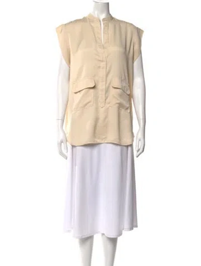 Pre-owned Belstaff Sleeveless Top In Neutrals