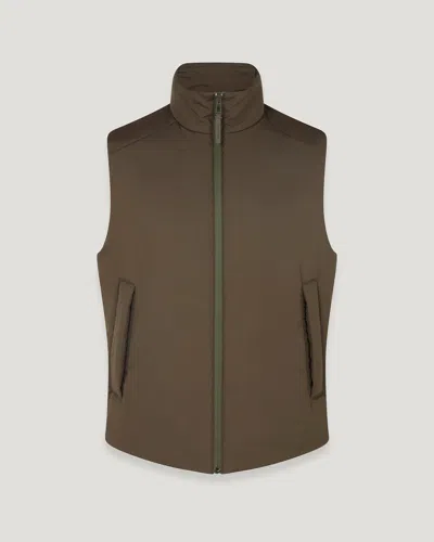 Belstaff Source Gilet In Faded Olive