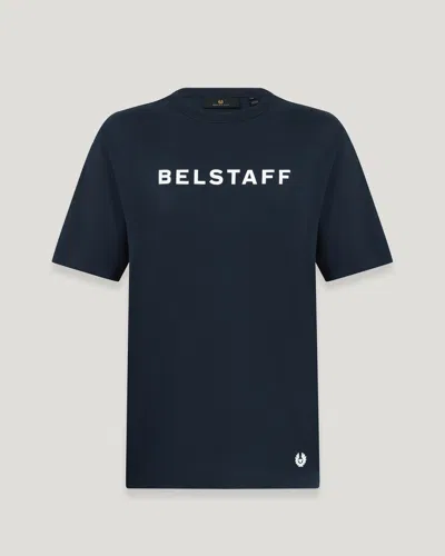 Belstaff Staple Logo T-shirt In Dark Ink