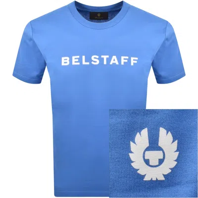 Belstaff Staple Logo T Shirt Hydra Blue