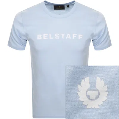BELSTAFF BELSTAFF STAPLE LOGO T SHIRT SKY BLUE