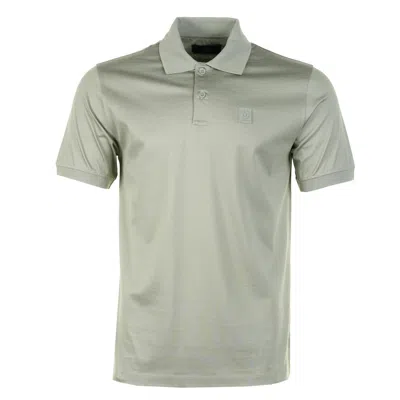 Belstaff Steel Polo Shirt Lichen In Gray