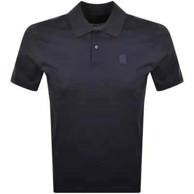 Belstaff Steel Polo T Shirt Dark Ink In Blue