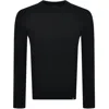 Belstaff Sternway Crewneck Knit Jumper Black In Black