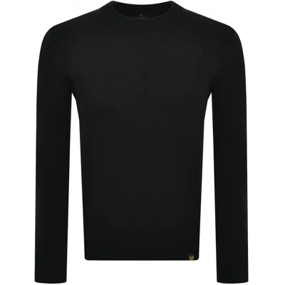 Belstaff Sternway Crewneck Knit Jumper Black