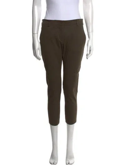 Pre-owned Belstaff Straight Leg Pants In Green