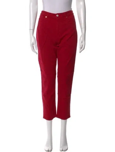 Pre-owned Belstaff Straight Leg Pants In Red