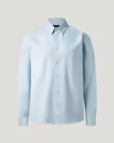 Belstaff Street Shirt Compact Cotton Oxford In Blue